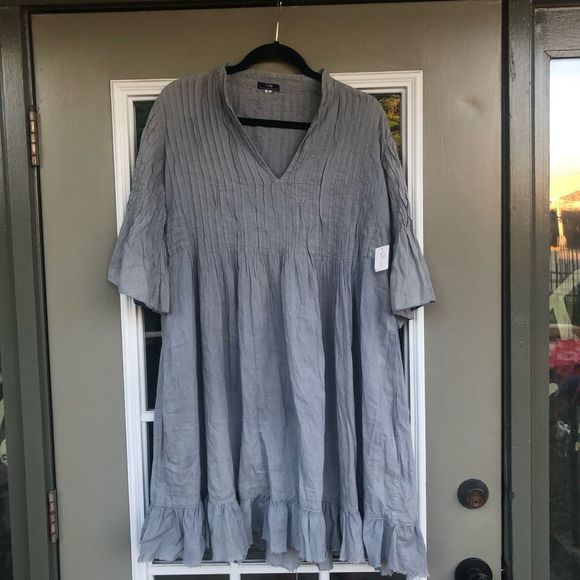 A People United Apu Storm Blue Dress Size Medium - Picture 1 of 5